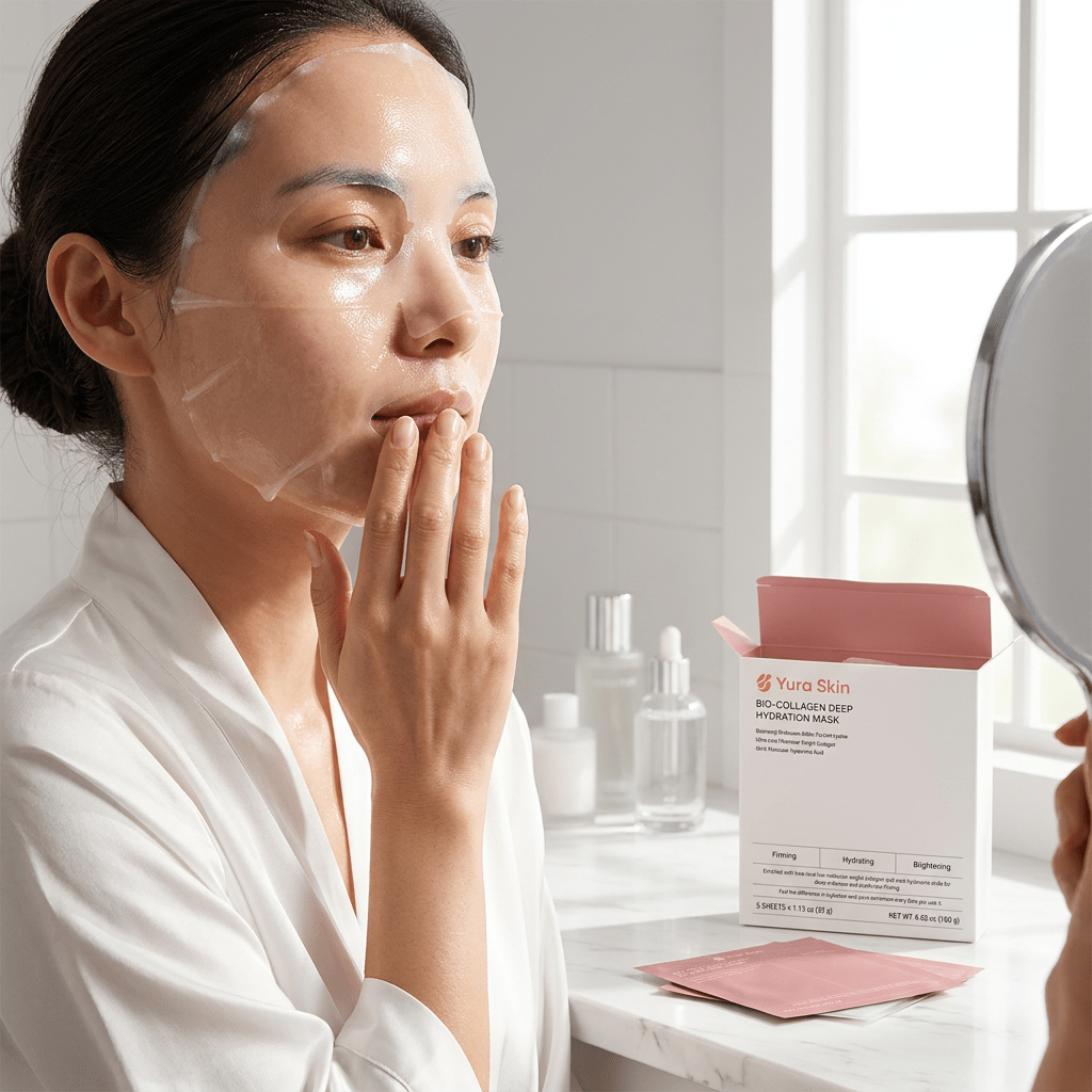 Collagen Deep Hydration Sheet Mask - 50g - Yura Skin