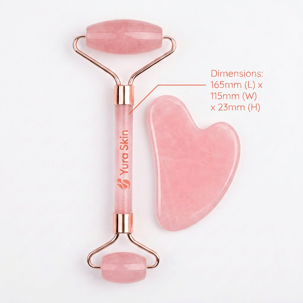 Jade Roller & Gua Sha Tool - 110g - Yura Skin